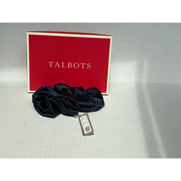 HAVEN WELL WITHIN WOMENS WASHABLE SILK HAIR SCRUNCHIE NAVY MSRP $20.00 ponytail - Picture 8 of 16